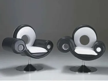 ARTÙ - Upholstered trestle-based leather easy chair with armrests by formitalia luxury group - view 2